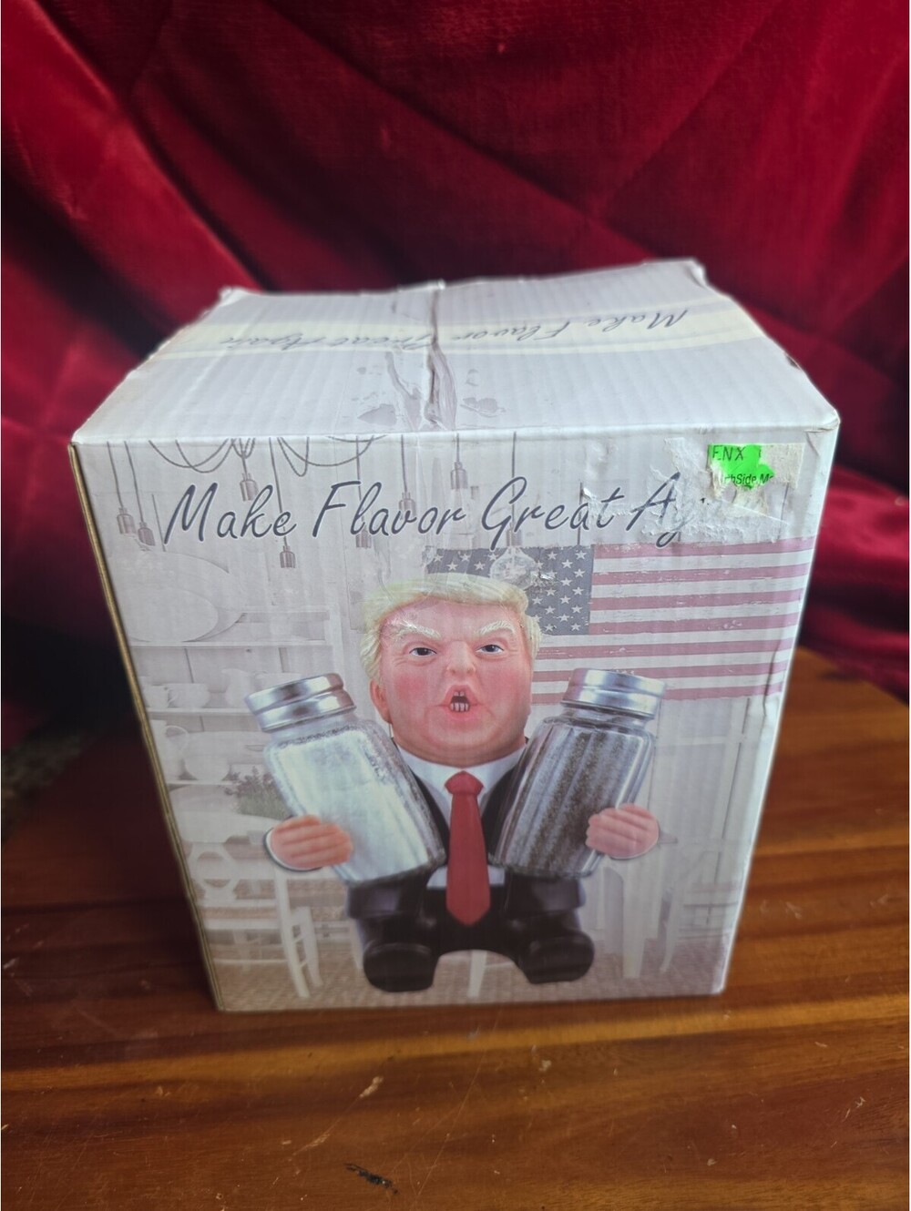 President Trump Salt And Pepper Shaker Set - Make Flavor Great Again Gag Gift